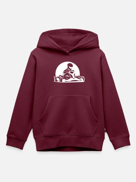Kart Emotion - Kinder Premium Organic Hoodie - Burgunderrot