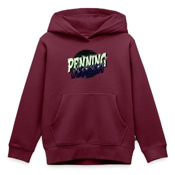 happy funny bday fiction writing creative writing - Kinder Premium Organic Hoodie - Burgunderrot - Vorne - AI Model Kid Female (0cm)