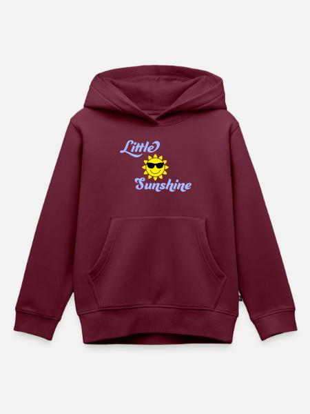 Little Sunshine - Kinder Premium Organic Hoodie - Burgunderrot