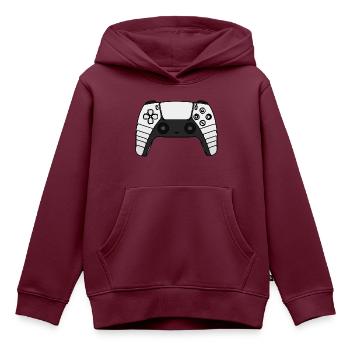 Gamer Controller - Kinder Premium Organic Hoodie - Burgunderrot - Vorne - AI Model Kid Female (0cm)