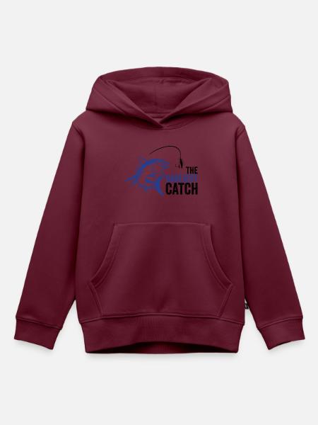 DADLIEST FANG - Kinder Premium Organic Hoodie - Burgunderrot