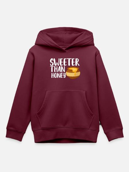Sweeter than Honey - Kinder Premium Organic Hoodie - Burgunderrot