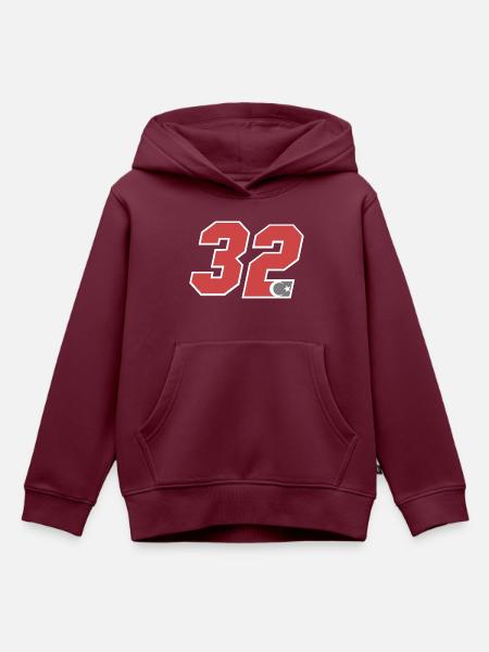 Isparta - Kinder Premium Organic Hoodie - Burgunderrot