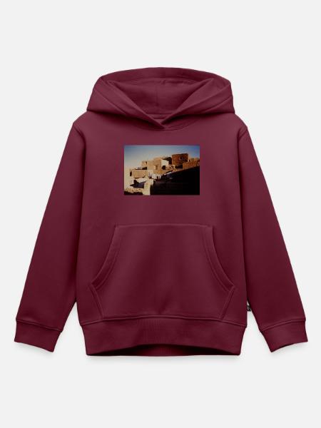 An Old House - Kinder Premium Organic Hoodie - Burgunderrot