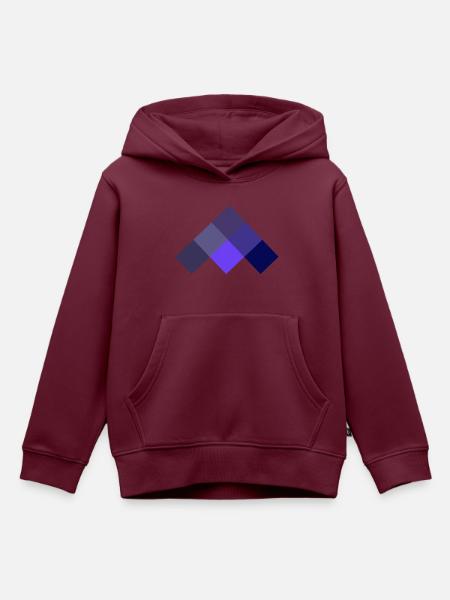 Geometrisch - Kinder Premium Organic Hoodie - Burgunderrot