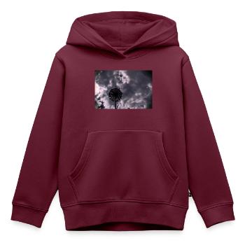 Eine tolle Blume - Kinder Premium Organic Hoodie - Burgunderrot - Vorne - AI Model Kid Female (0cm)