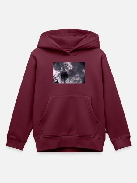 Eine tolle Blume - Kinder Premium Organic Hoodie - Burgunderrot