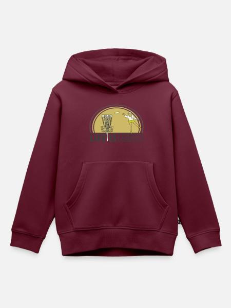Discgolf für immer - Kinder Premium Organic Hoodie - Burgunderrot