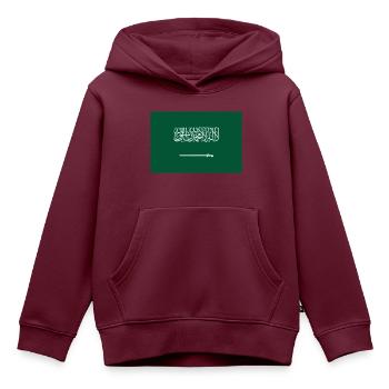 Saudi-Arabien / Saudi-Arabien Flagge - Kinder Premium Organic Hoodie - Burgunderrot - Vorne - AI Model Kid Female (0cm)