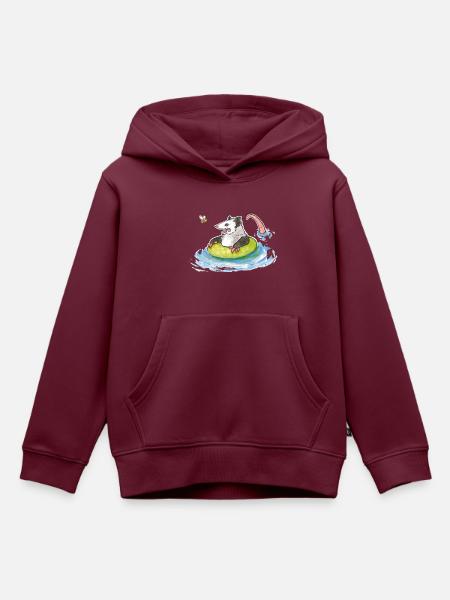 Beeware! - Kinder Premium Organic Hoodie - Burgunderrot