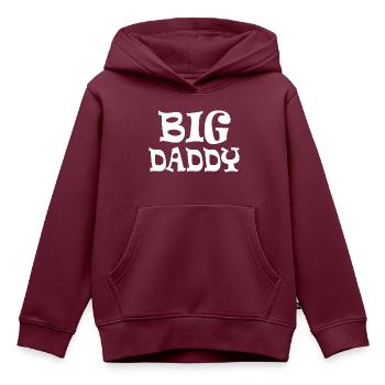 Big daddy - Kinder Premium Organic Hoodie - Burgunderrot - Vorne - AI Model Kid Female (0cm)