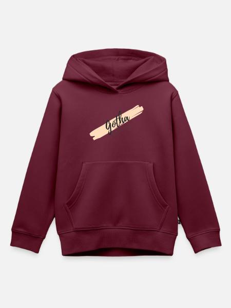 Gotha - Kinder Premium Organic Hoodie - Burgunderrot
