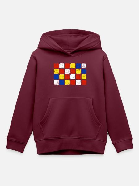 Antwerpen - Kinder Premium Organic Hoodie - Burgunderrot