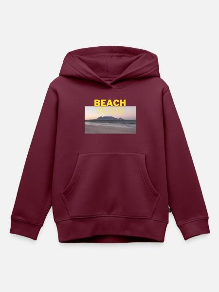 Beach 18 - Kinder Premium Organic Hoodie - Burgunderrot