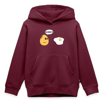 Schönes Mama-Ei - Kinder Premium Organic Hoodie - Burgunderrot - Vorne - AI Model Kid Female (0cm)