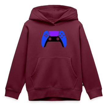 gamer gamepad - Kinder Premium Organic Hoodie - Burgunderrot - Vorne - AI Model Kid Female (0cm)