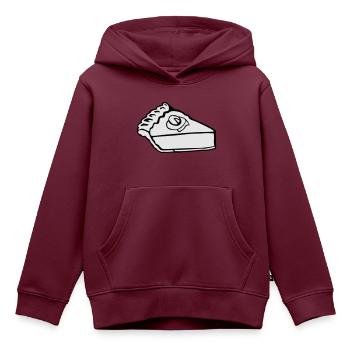 Slice der Kürbis-Kuchen - Kinder Premium Organic Hoodie - Burgunderrot - Vorne - AI Model Kid Female (0cm)