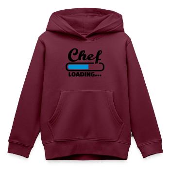 Chef - Kinder Premium Organic Hoodie - Burgunderrot - Vorne - AI Model Kid Female (0cm)