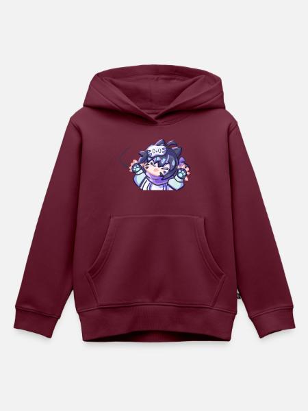 Gremlin Yuki - Kinder Premium Organic Hoodie - Burgunderrot