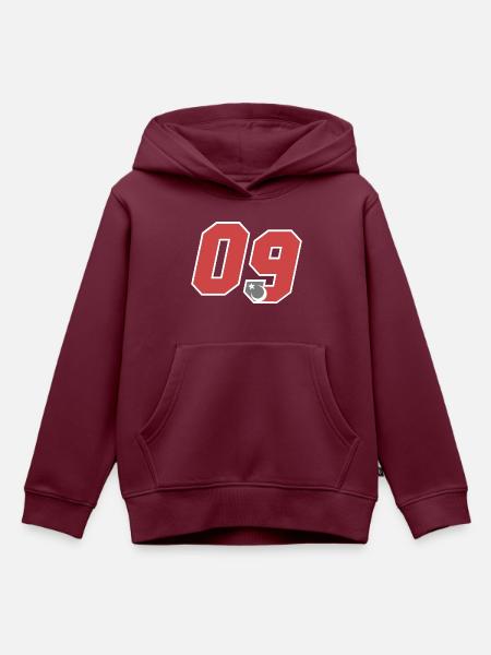 Aydın - Kinder Premium Organic Hoodie - Burgunderrot