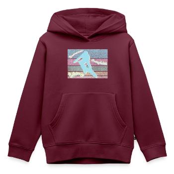 Summer Sunshine Biking - Kinder Premium Organic Hoodie - Burgunderrot - Vorne - AI Model Kid Female (0cm)