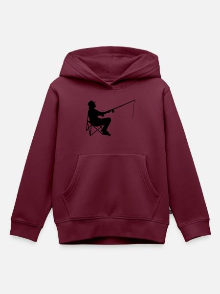 angler - Kinder Premium Organic Hoodie - Burgunderrot