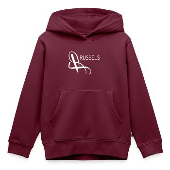 Baby aus Brüssel - Kinder Premium Organic Hoodie - Burgunderrot - Vorne - AI Model Kid Female (0cm)