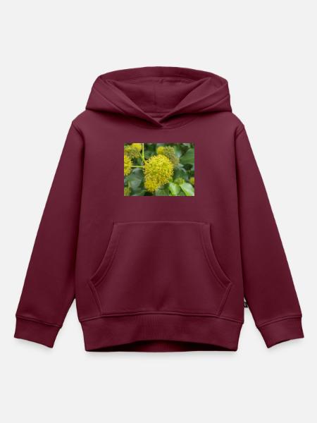 Persischer Efeu (Kolchischer Efeu) - Kinder Premium Organic Hoodie - Burgunderrot