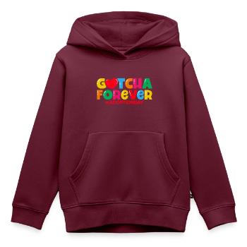 Adoption von Kindern Adoption Pflegeeltern - Kinder Premium Organic Hoodie - Burgunderrot - Vorne - AI Model Kid Female (0cm)