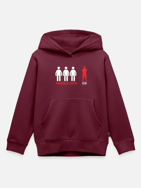 Sportmannschaft Trainer - Kinder Premium Organic Hoodie - Burgunderrot