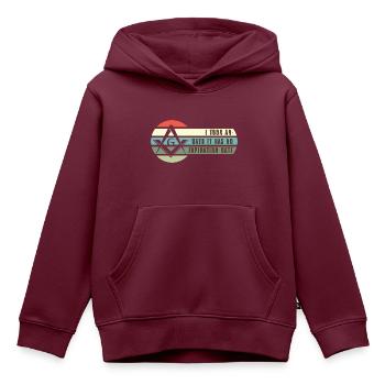 Freimaurer Winkel & Zirkel FREEMASON Prince Hall - Kinder Premium Organic Hoodie - Burgunderrot - Vorne - AI Model Kid Female (0cm)