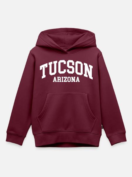 Tucson - Kinder Premium Organic Hoodie - Burgunderrot