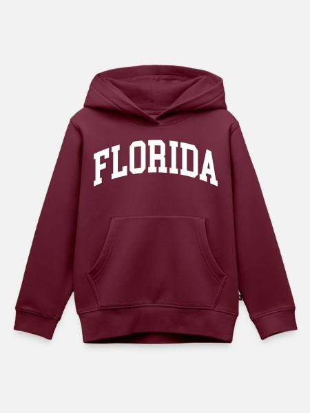 Florida - Kinder Premium Organic Hoodie - Burgunderrot
