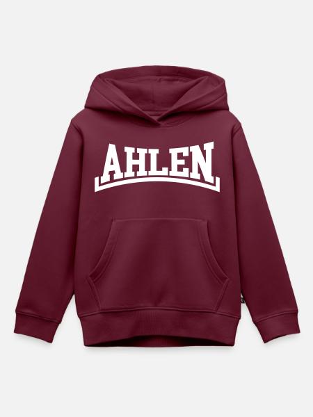 Ahlen - Kinder Premium Organic Hoodie - Burgunderrot