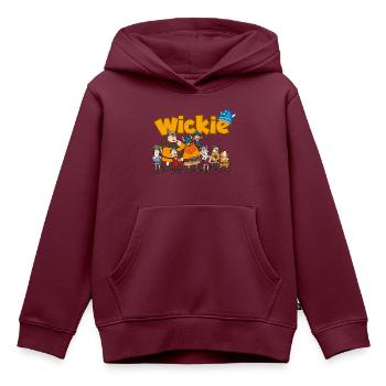 Wickie Und Die Starken Männer Mit Den Wikingern - Kinder Premium Organic Hoodie - Burgunderrot - Vorne - AI Model Kid Female (0cm)