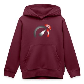 BBQ-Theke - Kinder Premium Organic Hoodie - Burgunderrot - Vorne - AI Model Kid Female (0cm)