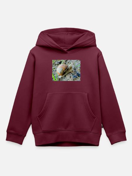 Slowly - Kinder Premium Organic Hoodie - Burgunderrot