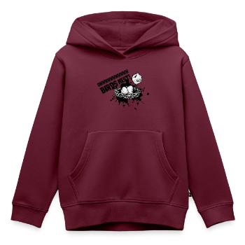 Vögel Nest Mit Vogel - Kinder Premium Organic Hoodie - Burgunderrot - Vorne - AI Model Kid Female (0cm)