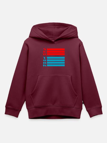 New York - Kinder Premium Organic Hoodie - Burgunderrot