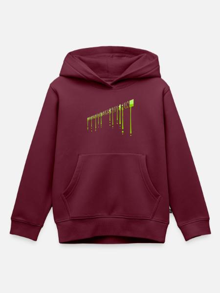 Both Teams Have Fun - Kinder Premium Organic Hoodie - Burgunderrot