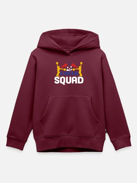 Cheer Squad - Kinder Premium Organic Hoodie - Burgunderrot
