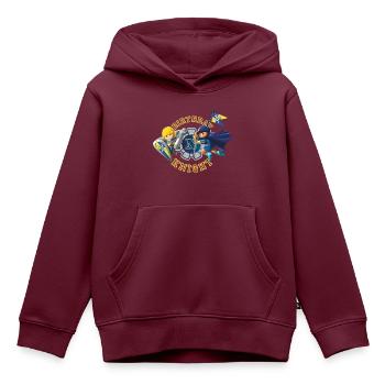 Playmobil Novelmore Geburtstag Birthday Knight - Kinder Premium Organic Hoodie - Burgunderrot - Vorne - AI Model Kid Female (0cm)