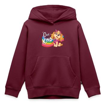 Paw Patrol Skye Regenbogen-Design - Kinder Premium Organic Hoodie - Burgunderrot - Vorne - AI Model Kid Female (0cm)