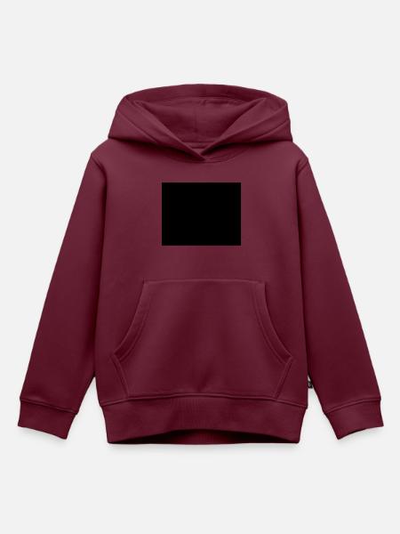 rechteck - Kinder Premium Organic Hoodie - Burgunderrot