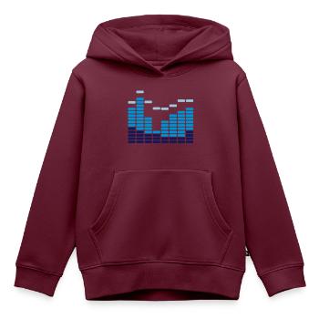 Equalizer blue - Kinder Premium Organic Hoodie - Burgunderrot - Vorne - AI Model Kid Female (0cm)