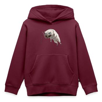 Mutanten Hamster - Kinder Premium Organic Hoodie - Burgunderrot - Vorne - AI Model Kid Female (0cm)
