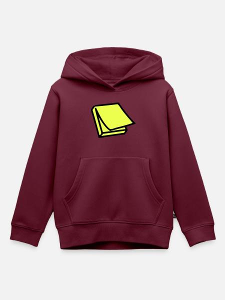 Postit - Kinder Premium Organic Hoodie - Burgunderrot