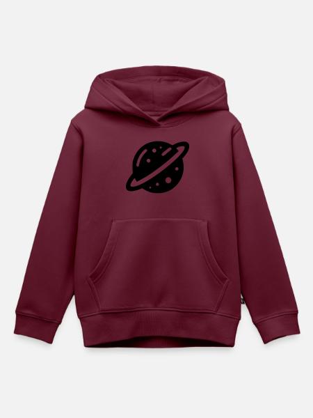 Planet - Kinder Premium Organic Hoodie - Burgunderrot