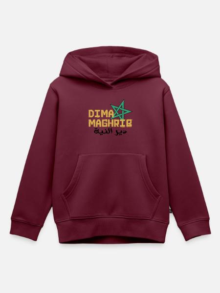 Es lebe Marokko - Kinder Premium Organic Hoodie - Burgunderrot