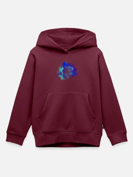 Magisches Quadrat - Kinder Premium Organic Hoodie - Burgunderrot